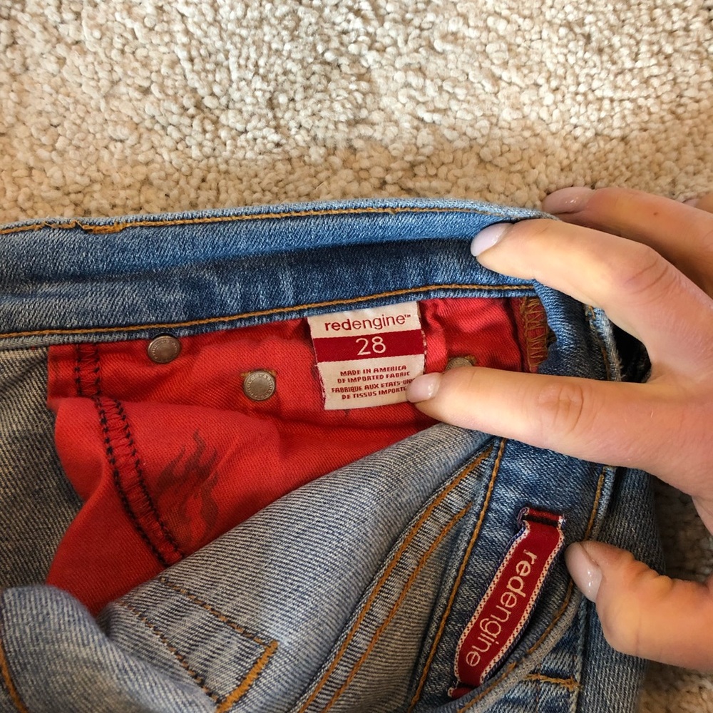 Red Engine “Ripped” Jeans - Picture 4 of 5